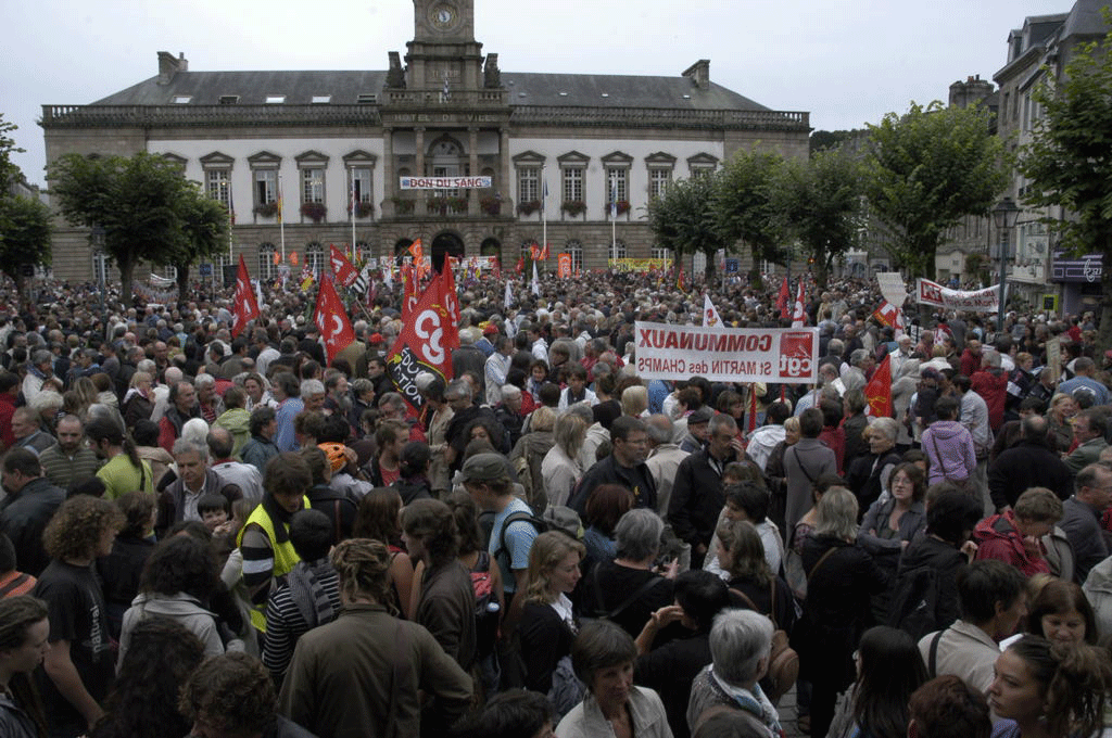 DEFENSE DES RETRAITES A MORLAIX