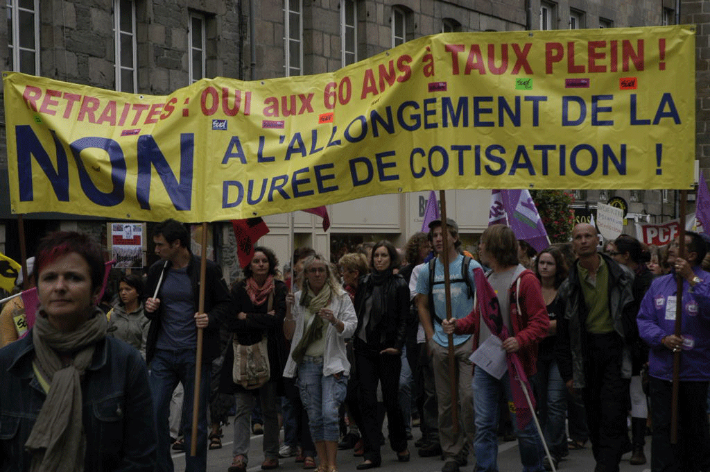 DEFENSE DES RETRAITES A MORLAIX