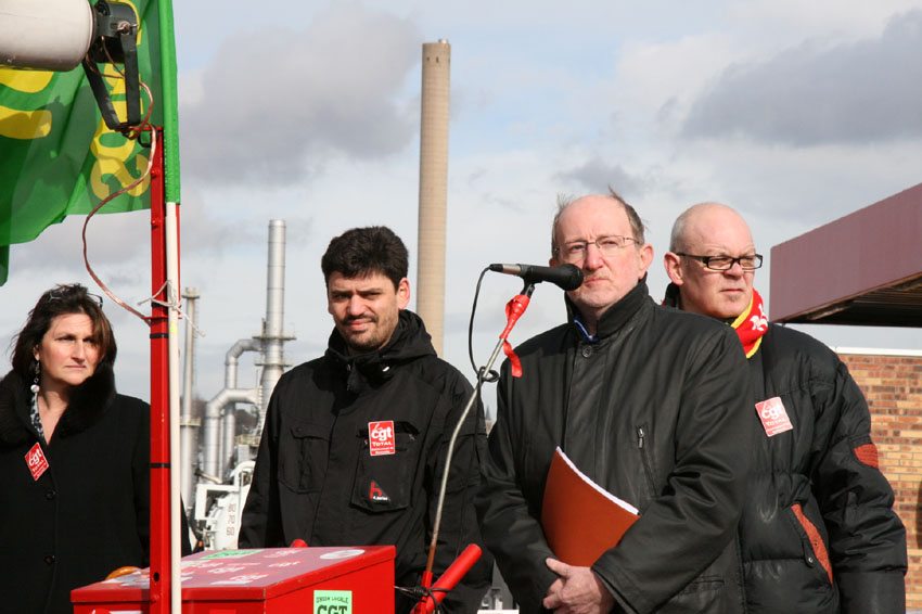 Grève à la raffinerie de Normandie