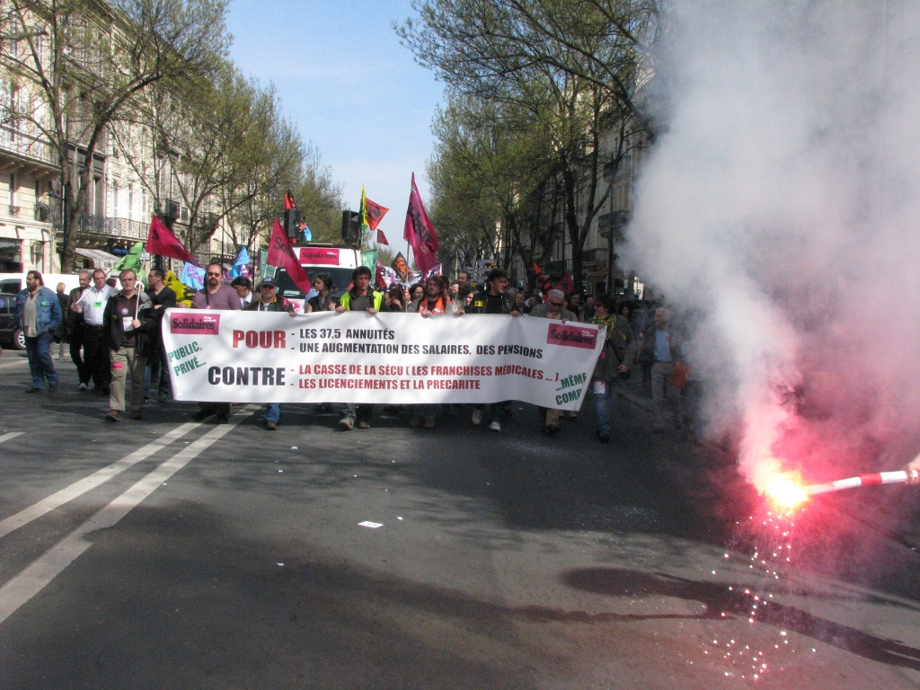 banderole Solidaires