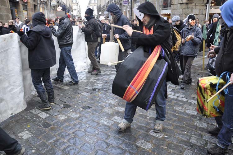 Rennes, fanfare de tête de cortège