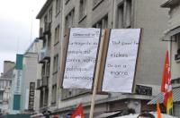 Caen, pancarte sur la démocratie