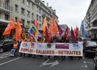 Caen, tête de cortège