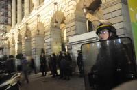 Rassemblement de protestation devant le Dîner du Siècle, le 24 novembre 2010.