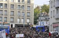 Caen, cortège étudiant/lycéen dans le Gaillon