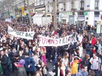 Manifestation lycéenne 10/02/2005