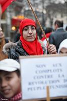 Manif Tunisie à Paris 15/01/2011