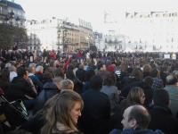 Sit-in place de l'Hôtel de ville