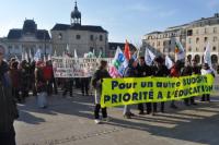 manif éducation samedi 4 fev 2012 au Mans( sarthe)