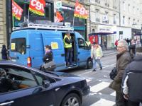 Blocage du centre-ville de Rouen le 26/01/2012
