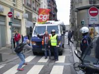 Blocage du centre-ville de Rouen le 26/01/2012