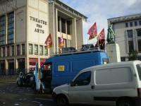 Blocage du centre-ville de Rouen le 26/01/2012