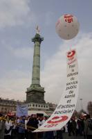 Manifestation à Paris pour la santé et l'action sociale le 11 mars 2004