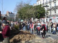 Manifestation contre l'Ayrault port ND des Landes