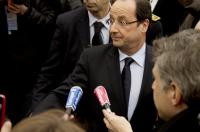 François Hollande devant la presse
