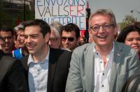 Alexis Tsipras et Pierre Laurent