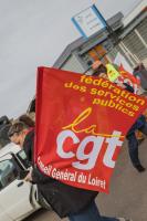 Manifestation syndicale à Pithiviers (Loiret)