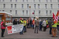 Manifestation syndicale à Pithiviers (Loiret)