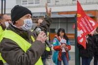 Manifestation syndicale à Pithiviers (Loiret)