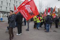 Manifestation syndicale à Pithiviers (Loiret)