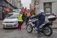 Manifestation syndicale à Pithiviers (Loiret)