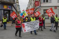 Manifestation syndicale à Pithiviers (Loiret)