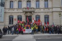 Manifestation syndicale à Pithiviers (Loiret)