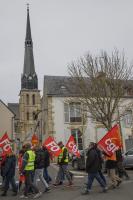 Manifestation syndicale à Pithiviers (Loiret)