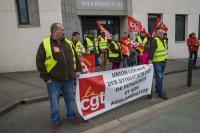 Manifestation syndicale à Pithiviers (Loiret)