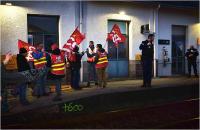 04 - Blocage Gare Rosporden le 28 Mars 2023
