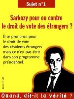 Sarkozy droit de vote