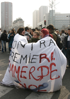 Etudiants et lycéens contre le CPE