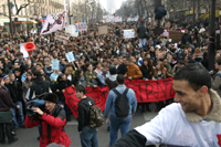 Etudiants et lycéens contre le CPE