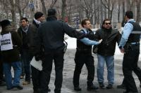 Arrestation manif pour la Palestine à Montréal