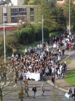 31 mars 2006, Etampes, cortège lycéen