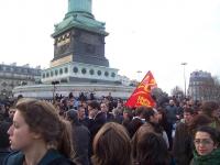 place de la bastille- allocution du président de la république