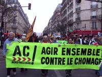 Manif contre le chômage. Décembre 2006