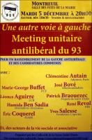 Meeting unitaire antilibéral à Montreuil (93)