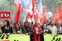 Manifestation à Paris pour la sauvegarde du régime de retraite