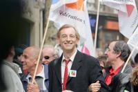 Manifestation à Paris pour la sauvegarde du régime de retraite