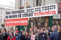 Manifestation à Paris pour la sauvegarde du régime de retraite