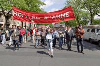 Manifestation à Paris pour la sauvegarde du régime de retraite