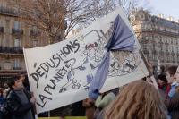 Non à la guerre en IRAK, manifestation à PARIS