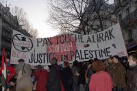 Non à la guerre en IRAK, manifestation à PARIS