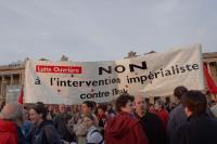 Contre la guerre en IRAK, manifestation à PARIS