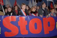Contre la guerre en IRAK, manifestation à PARIS
