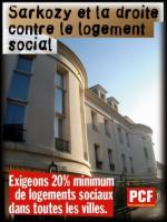 affichette PCF droit au logement