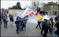 Manif cheminots à Paris