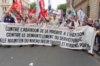 Manifestation à Paris pour la sauvegarde du régime retraite