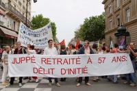 Manifestation à Paris pour la sauvegarde du régime retraite